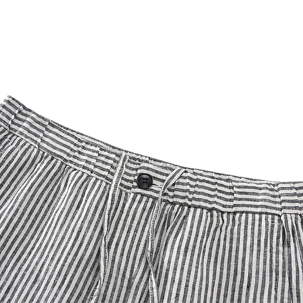 Bermuda Linho Masculina Raphaelos Listrada - vista superior