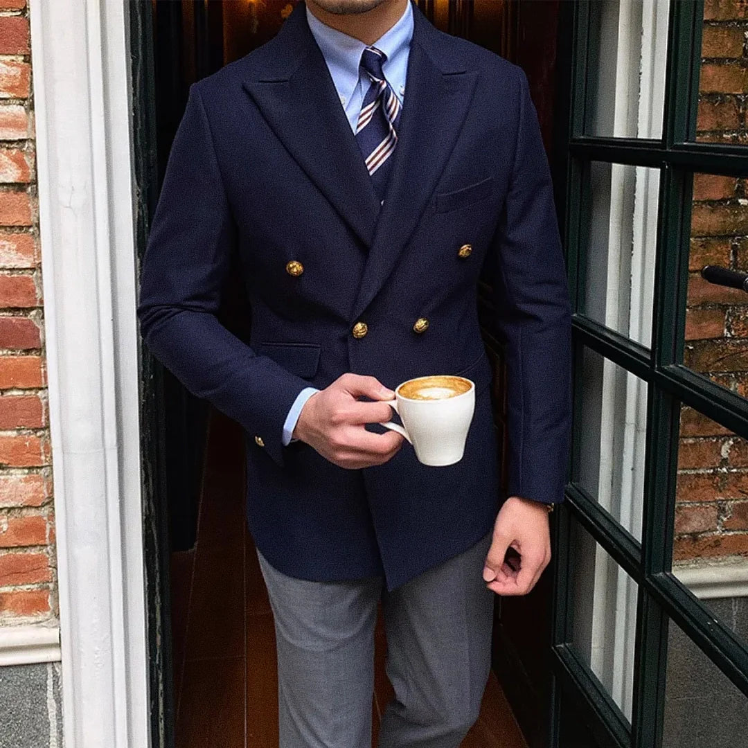 Blazer Masculino Transpassado Raphaelos F002