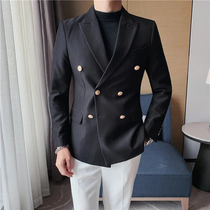 Blazer Masculino de Abotoamento Duplo Raphaelos F016
