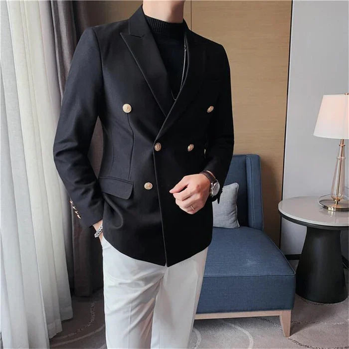 Blazer Masculino de Abotoamento Duplo Raphaelos F016