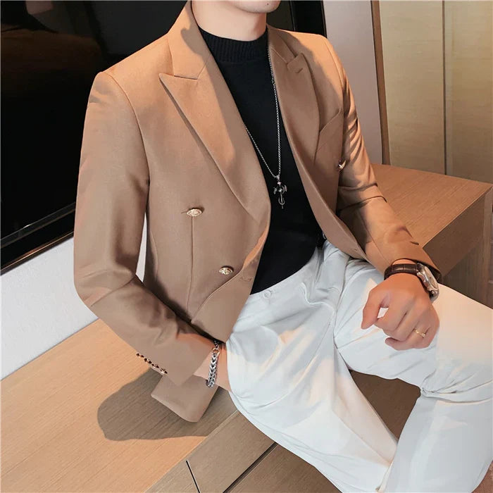 Blazer Masculino de Abotoamento Duplo Raphaelos F016