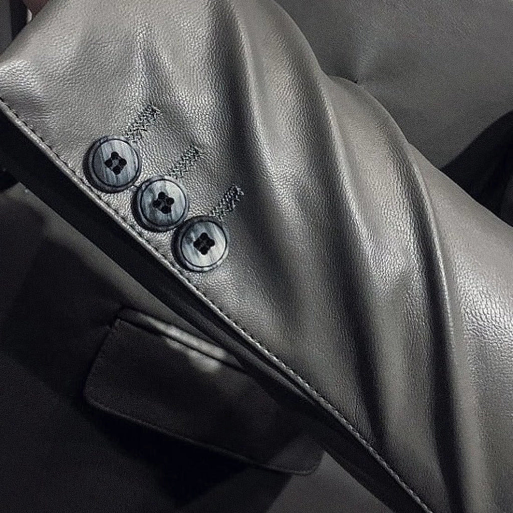 Blazer Masculino de Couro Raphaelos Lancaster