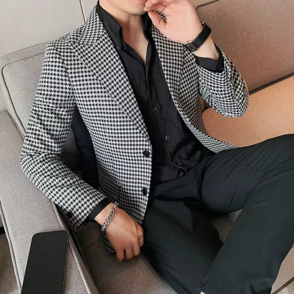 Blazer Masculino Xadrez Raphaelos F019