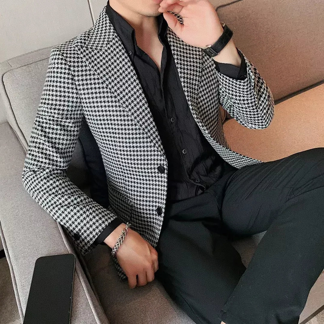 Blazer Masculino Xadrez Raphaelos F019