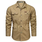 Camisa Masculina Manga Longa Militar