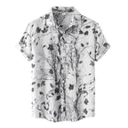 Camisa Manga Curta Estampada Raphaelos Floral - vista frontal
