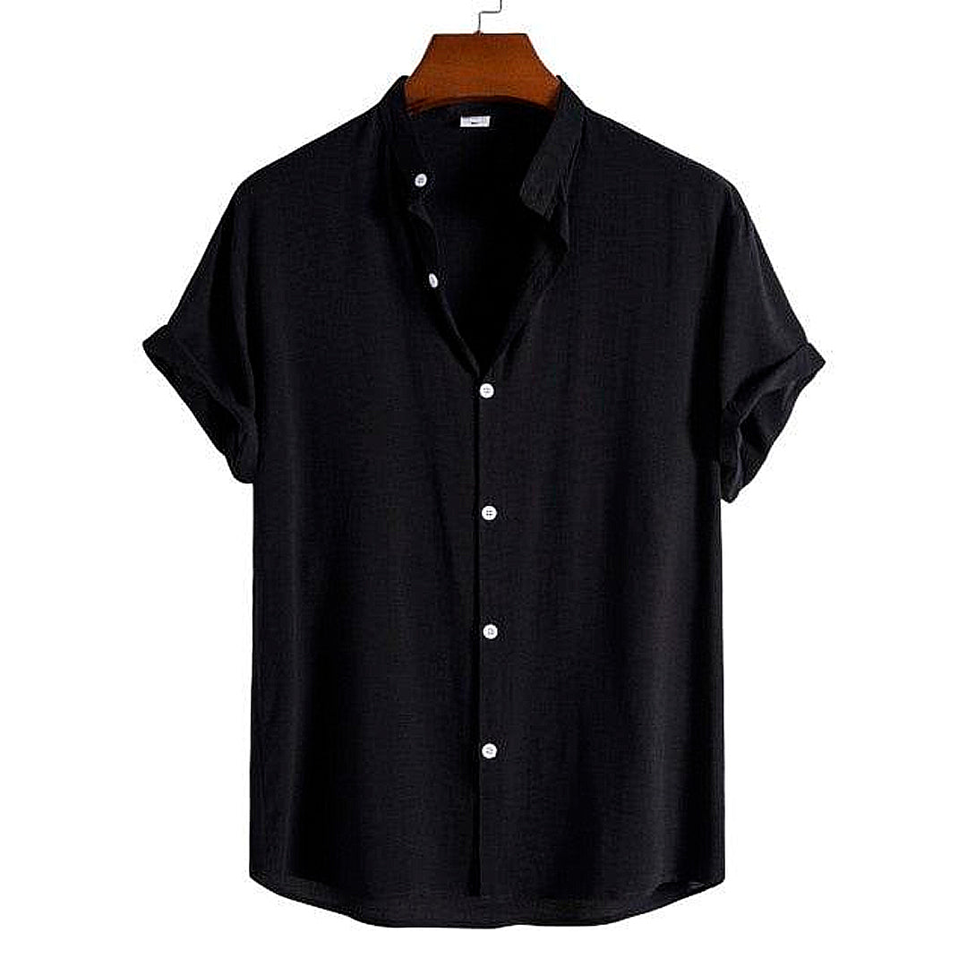 Camisa Masculina Lisa Gola Padre Raphaelos Essentials