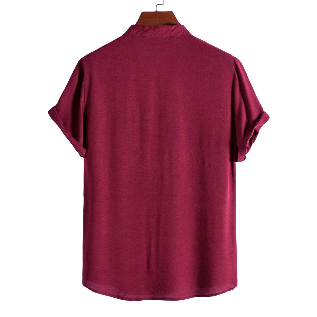 Camisa Masculina Lisa Gola Padre Raphaelos Essentials - vista superior