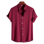 Camisa Masculina Lisa Gola Padre Raphaelos Essentials - vista frontal