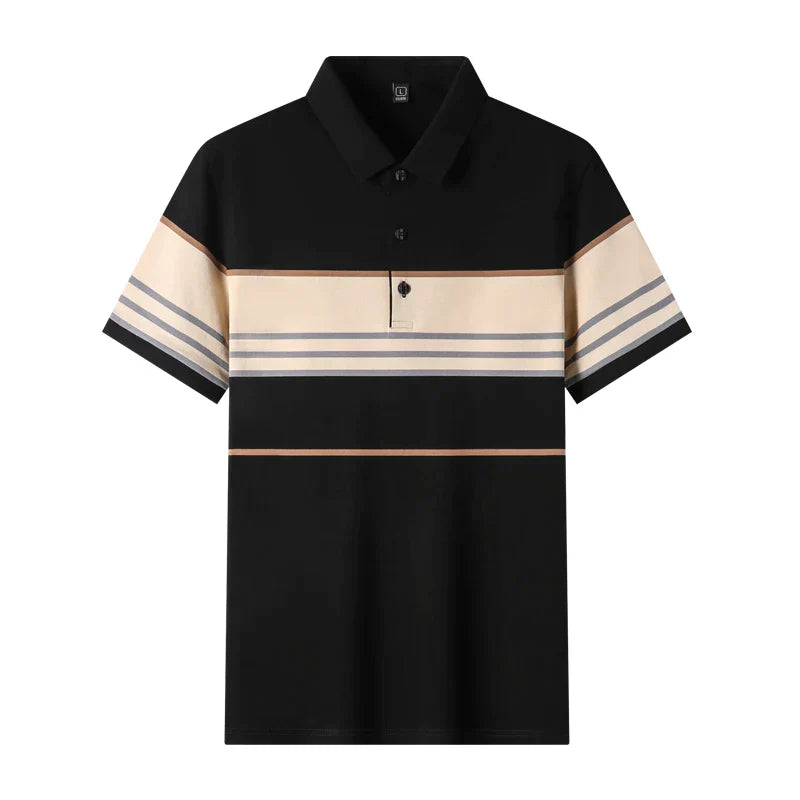 Camisa Polo Masculina Listrada Raphaelos Argos - detalhe