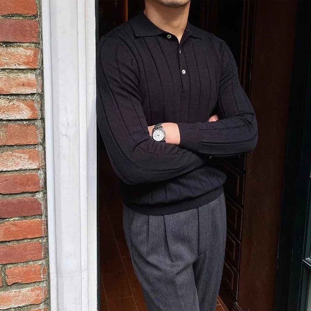 Camisa Polo de Manga Longa Raphaelos Reus - detalhe