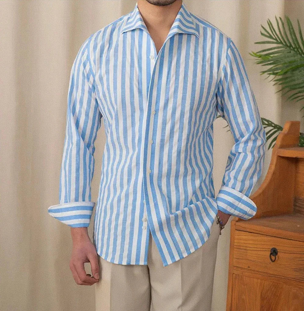 Camisa Social Masculina Raphaelos Classic - detalhe