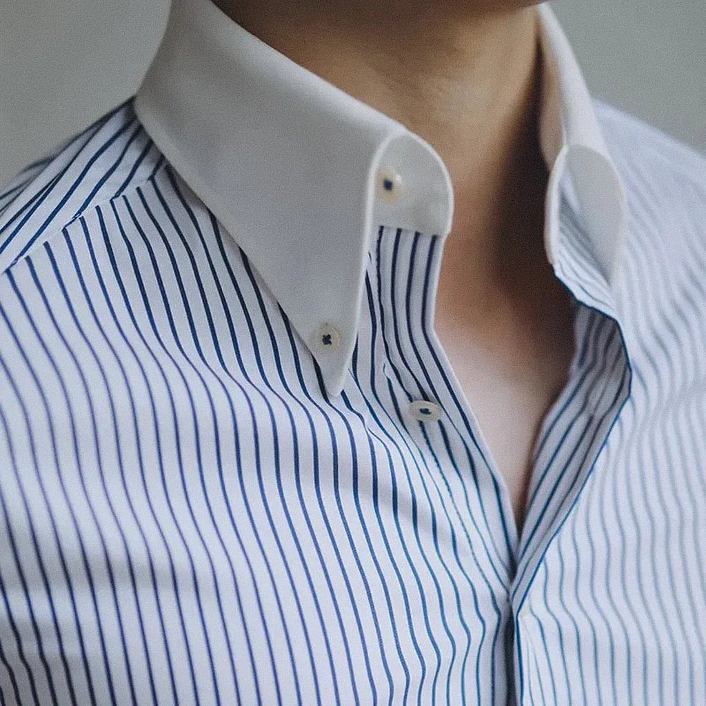 Camisa Social Masculina Raphaelos Roma - detalhe