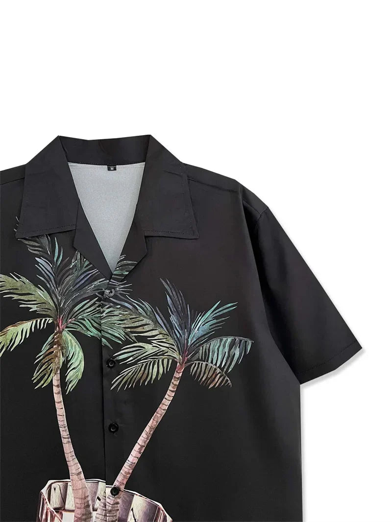 Camisa Masculina Raphaelos Palm Springs - vista superior