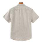 Camisa Masculina Raphaelos de Linho Veneza - vista lateral