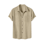 Camisa Manga Curta Raphaelos em Veludo Cotelê - vista superior