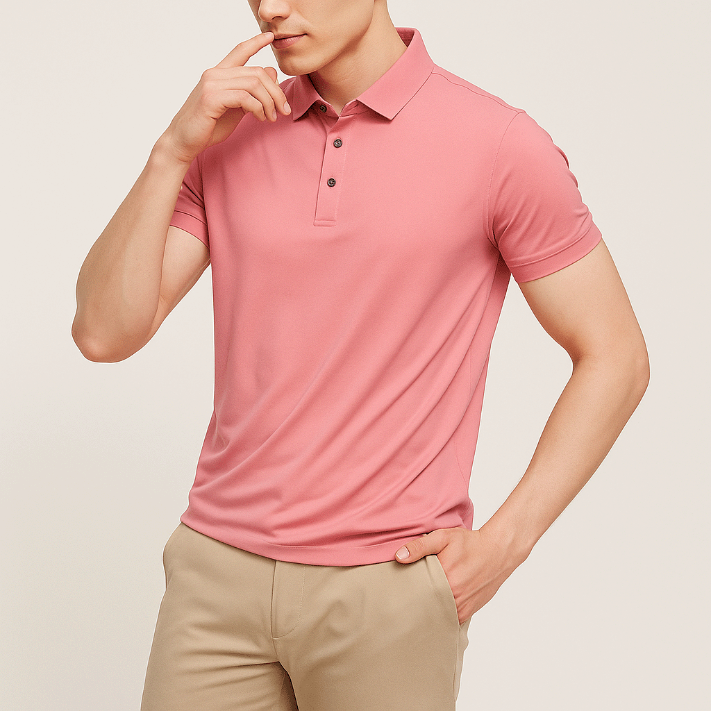 Camisa Polo Masculina em Seda Gelo Raphaelos - imagem 9