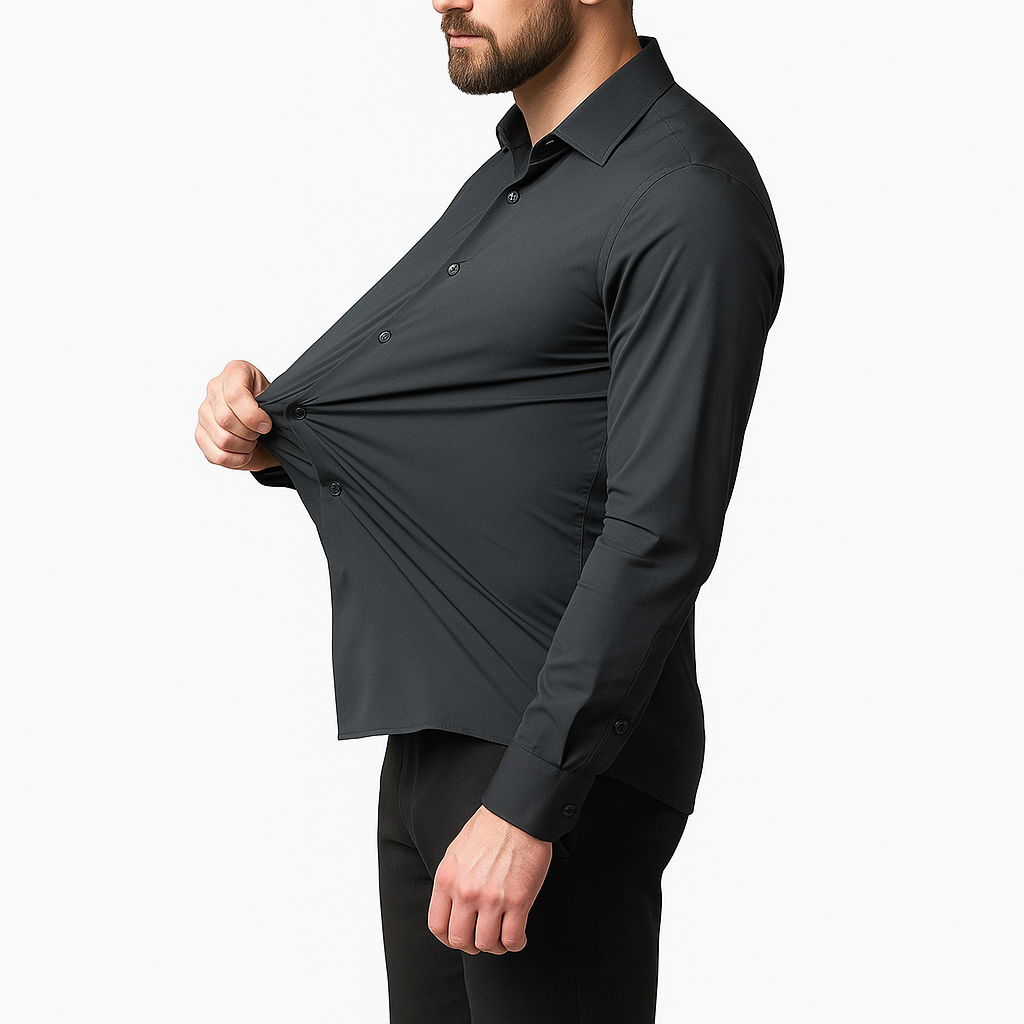 Camisa Social Masculina Raphaelos - vista lateral