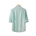 Camisa de Linho Raphaelos Abravanel - vista lateral