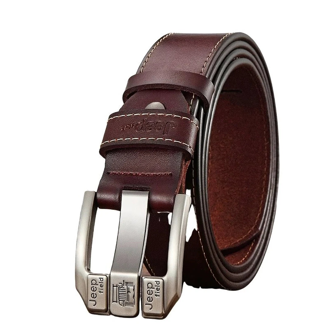 Cinto Masculino de Couro Raphaelos Jeep - vista frontal
