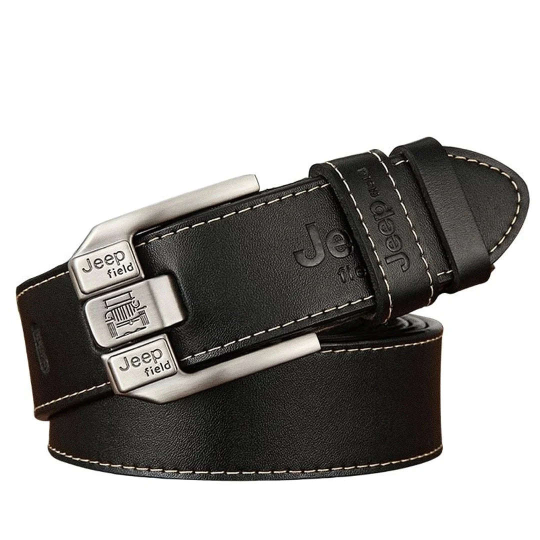 Cinto Masculino de Couro Raphaelos Jeep - vista traseira