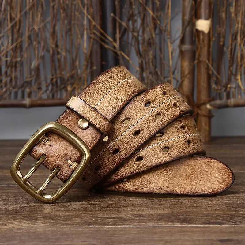 Cinto Masculino de Couro Artesanal Raphaelos