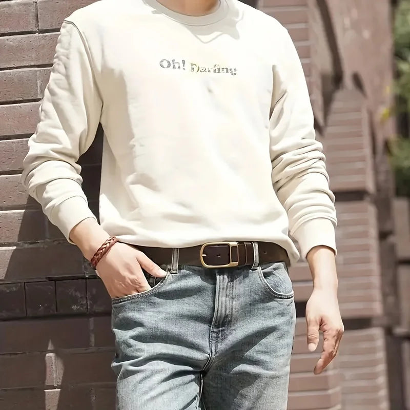 Cinto Masculino de Couro Raphaelos Argos