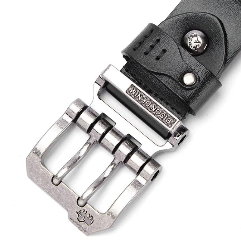 Cinto Masculino de Couro Raphaelos Bison Denim