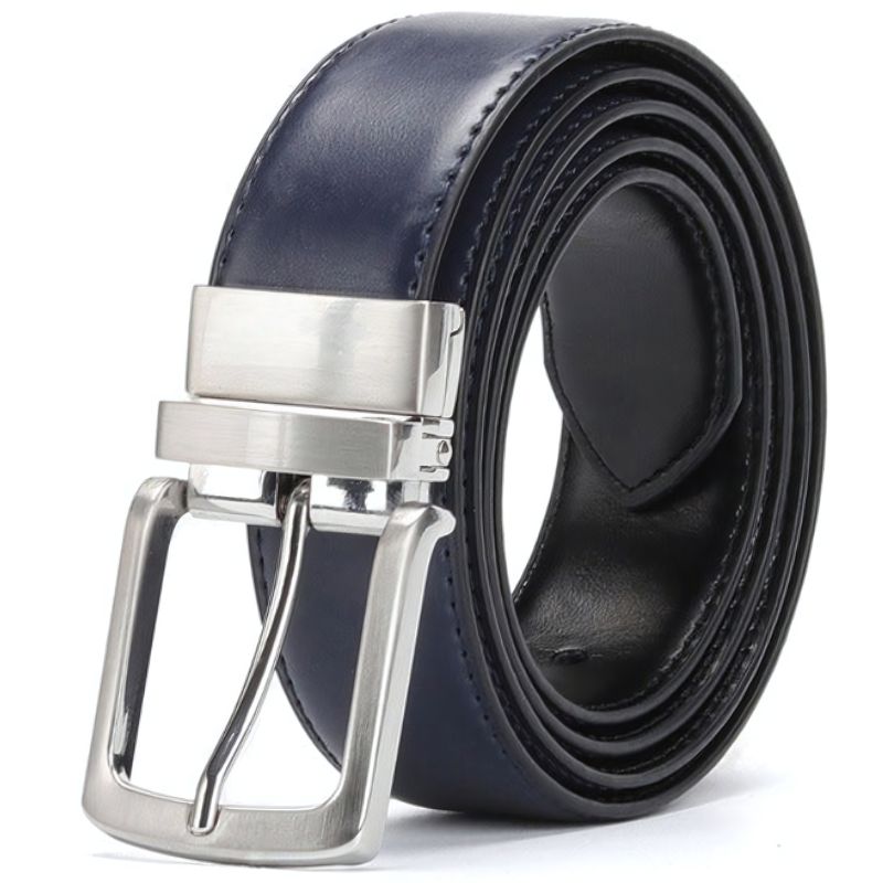 Cinto Social Masculino de Couro Raphaelos Noir - detalhe