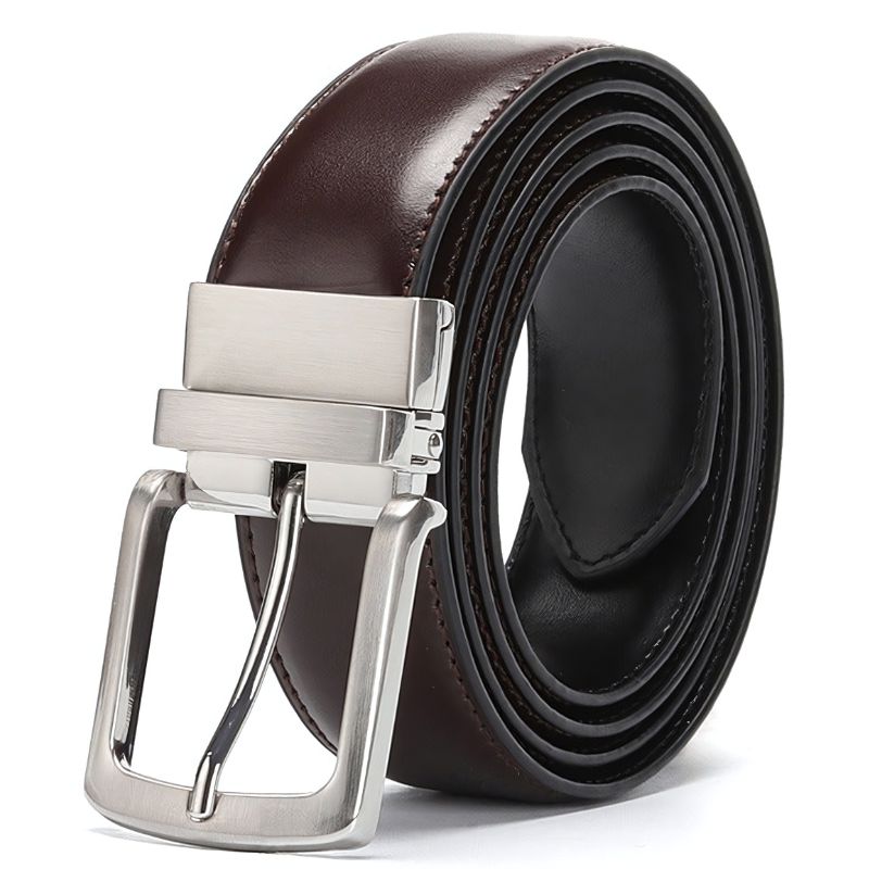 Cinto Social Masculino de Couro Raphaelos Noir