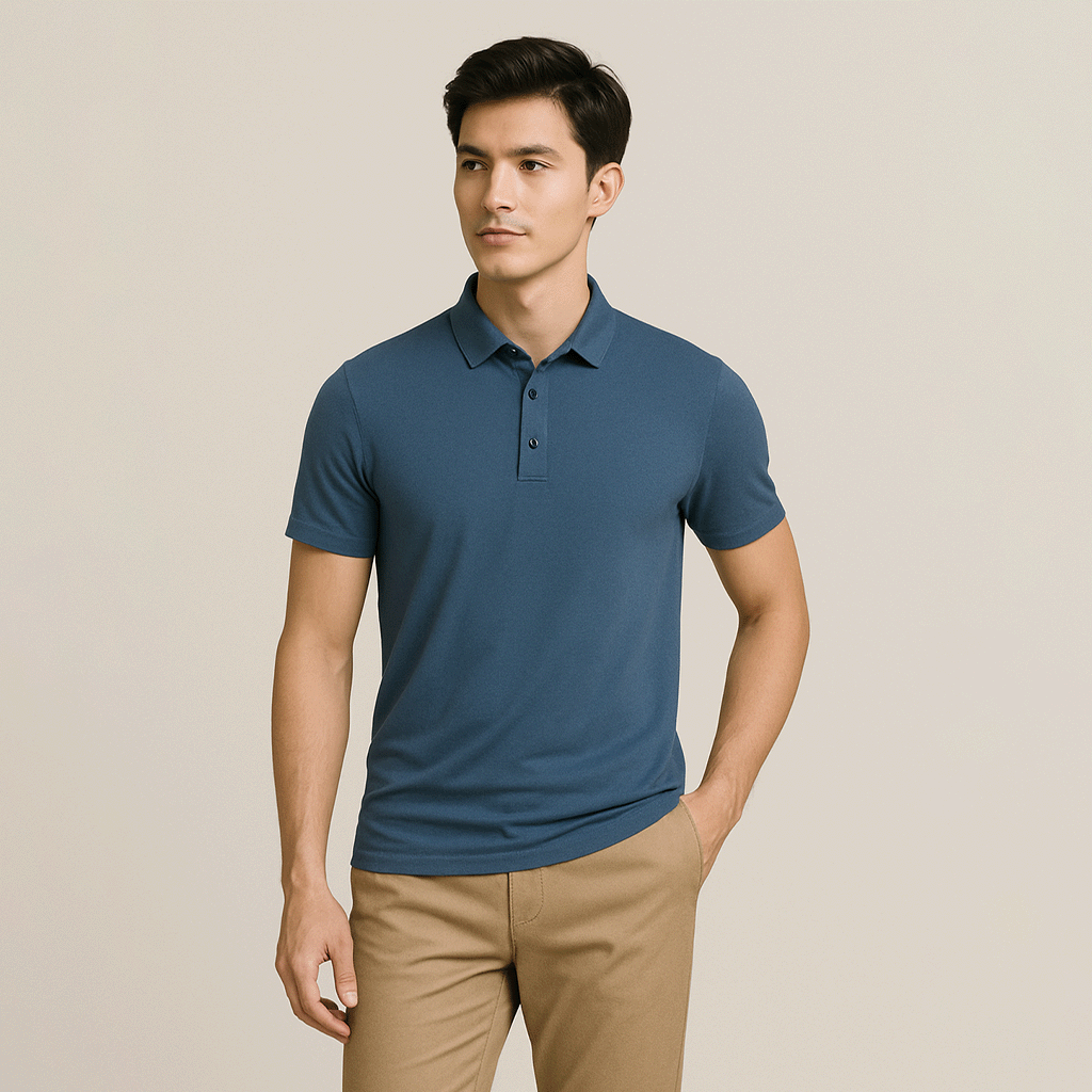 Conjunto 2 Camisas Polos em Seda Gelo Raphaelos - vista superior