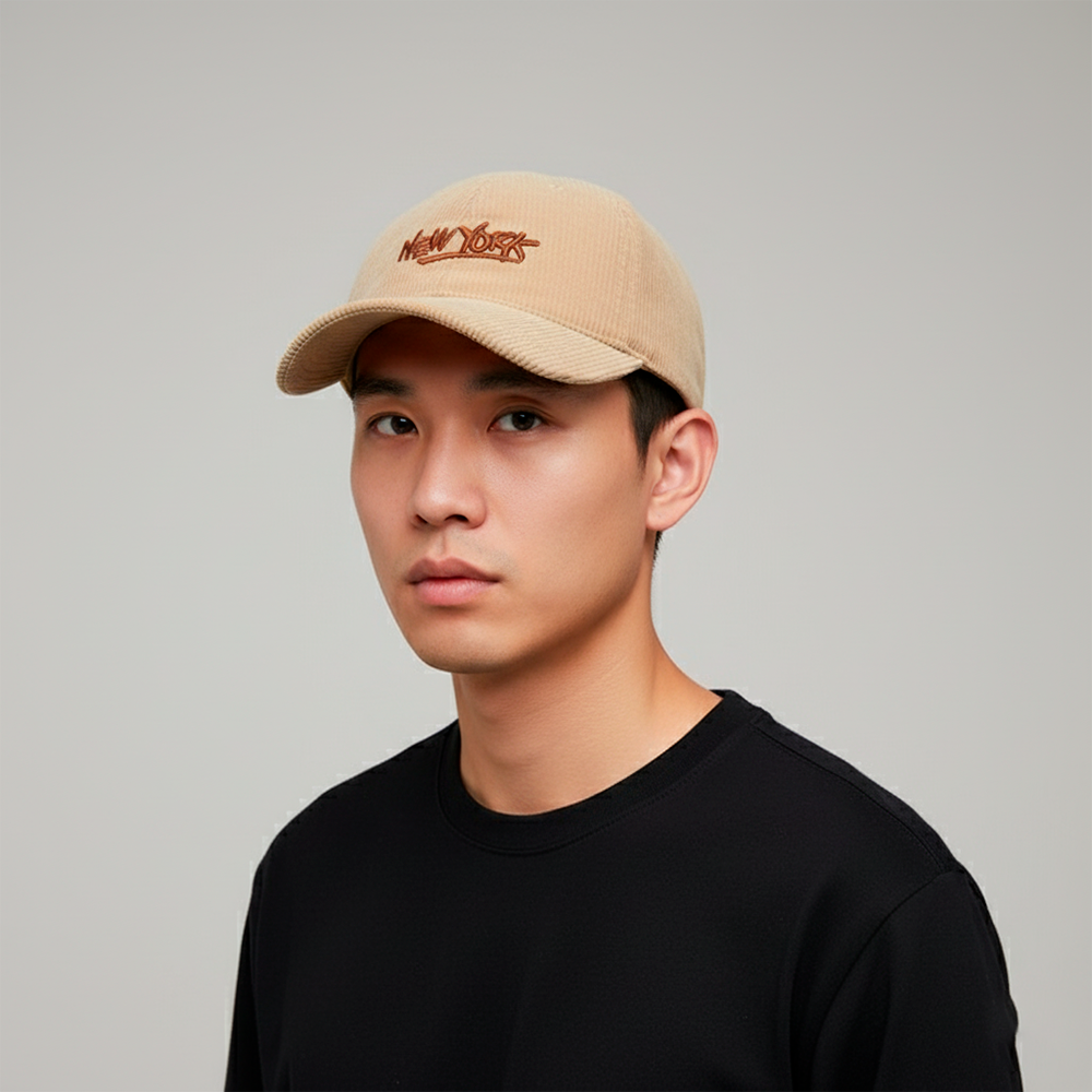 Boné Raphaelos de Veludo - vista lateral