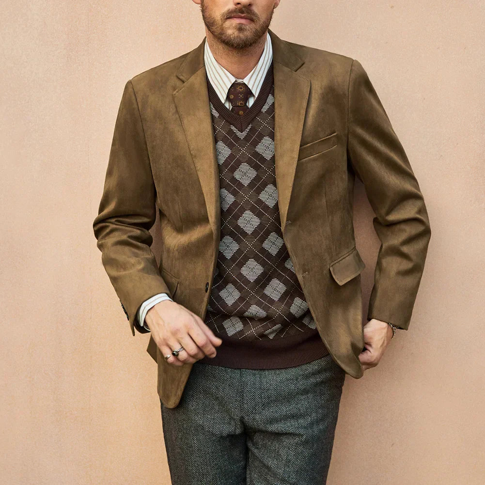 Blazer Masculino em Camurça Raphaelos B029 - imagem 8