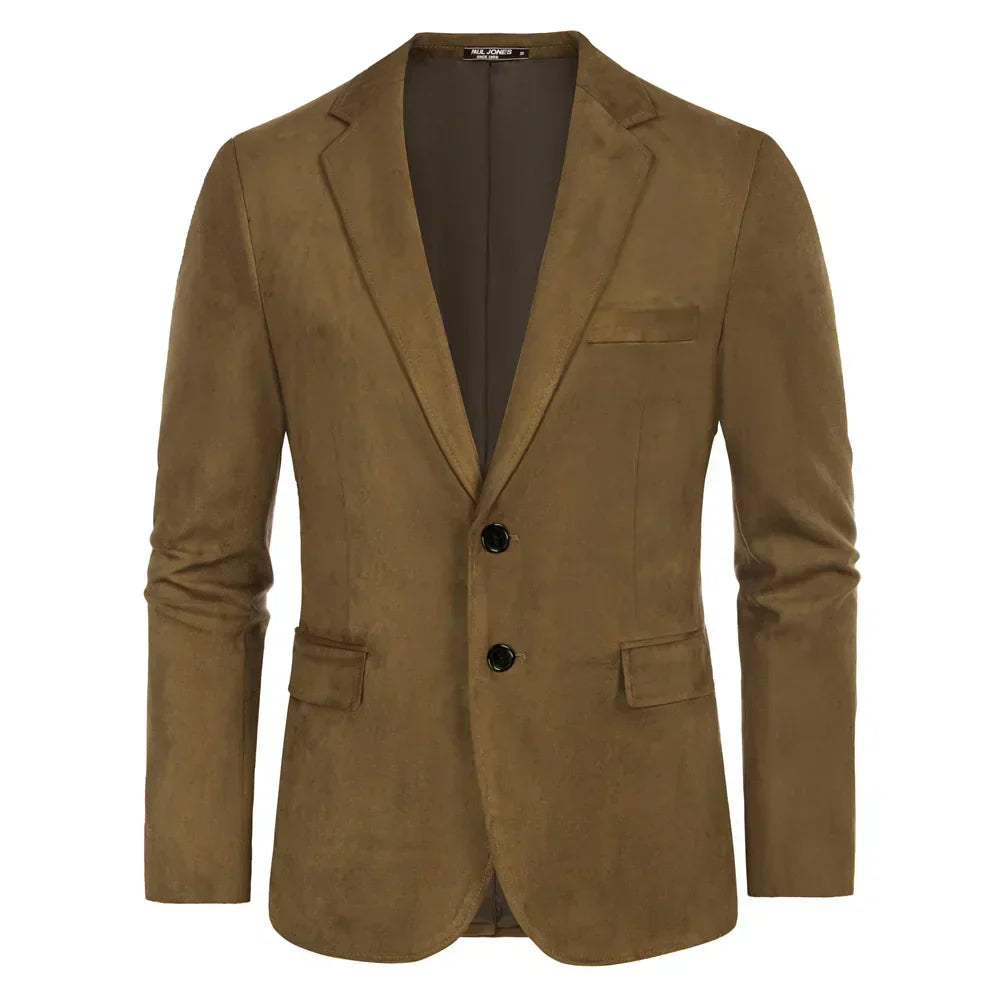 Blazer Masculino em Camurça Raphaelos B029 - detalhe