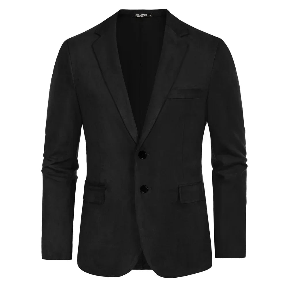 Blazer Masculino em Camurça Raphaelos B029 - vista lateral