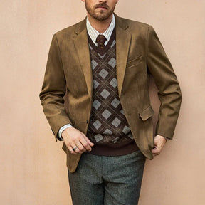 Blazer Masculino em Camurça Raphaelos B029