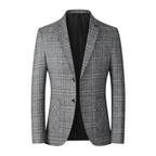 Blazer Masculino em Lã Quadriculado Raphaelos B031 - vista lateral