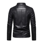 Jaqueta De Couro Masculina Slim Resistente Raphaelos