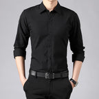 Camisa Social Masculina Manga longa Slim Fit Raphaelos