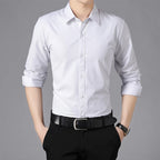 Camisa Social Masculina Manga longa Slim Fit Raphaelos