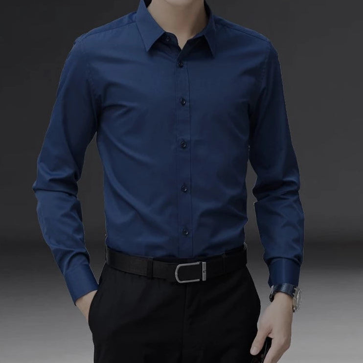 Camisa Social Masculina Manga longa Slim Fit Raphaelos