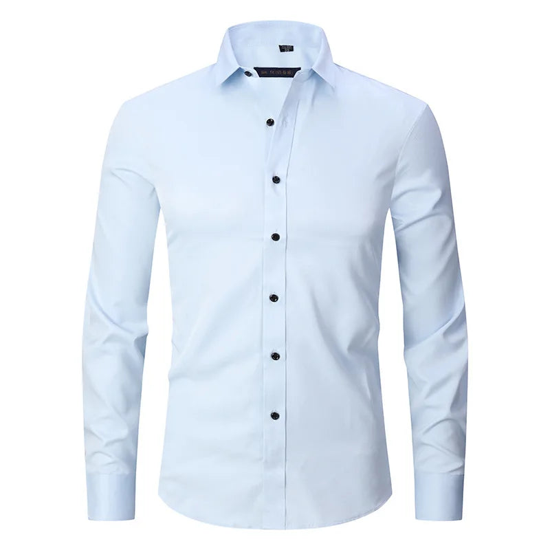 Camisa Social de Algodão Masculina Raphaelos S142