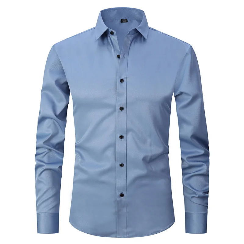 Camisa Social de Algodão Masculina Raphaelos S142