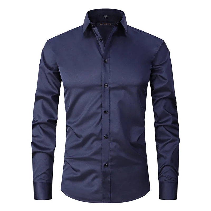 Camisa Social de Algodão Masculina Raphaelos S142