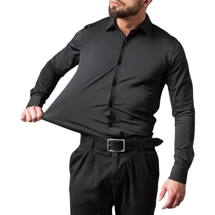 Camisa Social de Algodão Masculina Raphaelos S142