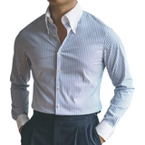 Camisa Social Listrada Masculina Raphaelos S053