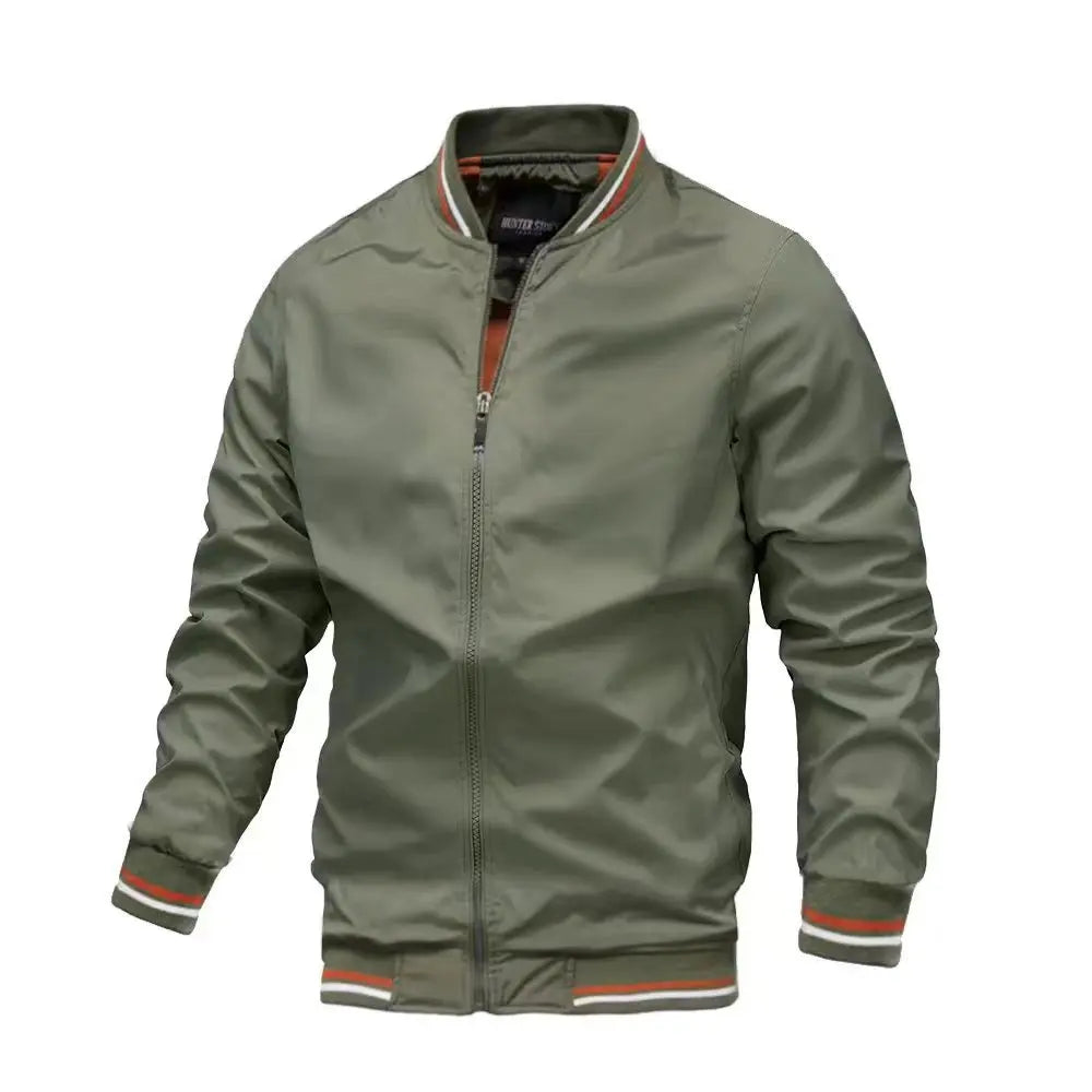 Jaqueta Casual Masculina com Zíperes Raphaelos J039