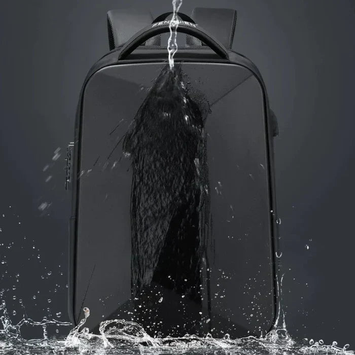 Mochila Executiva Raphaelos S087 - Notebook 14`, Expansível, Impermeável e Porta USB - detalhe