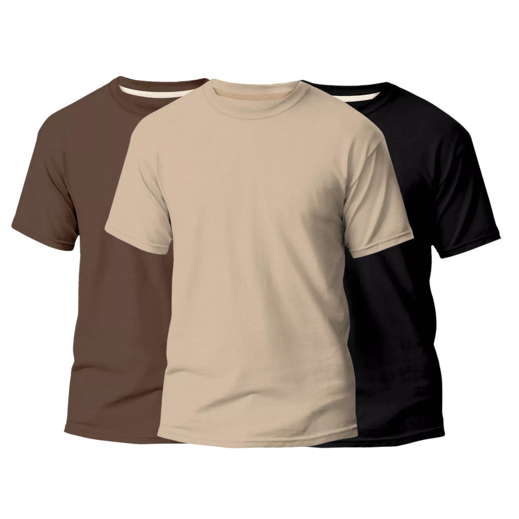 Camisetas Raphaelos Básicas Camisa Masculina Slim Algodão Várias Cores