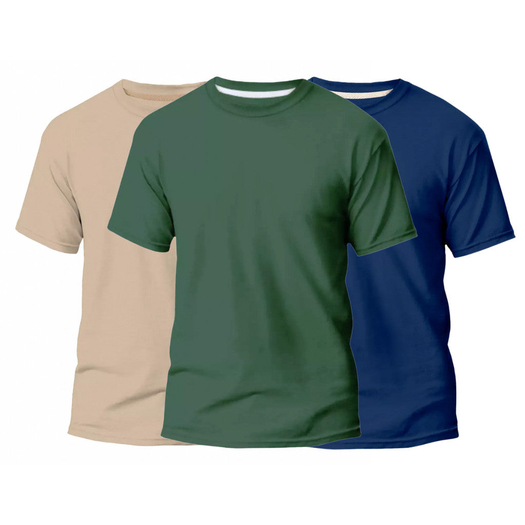 Camisetas Raphaelos Básicas Camisa Masculina Slim Algodão Várias Cores - vista lateral